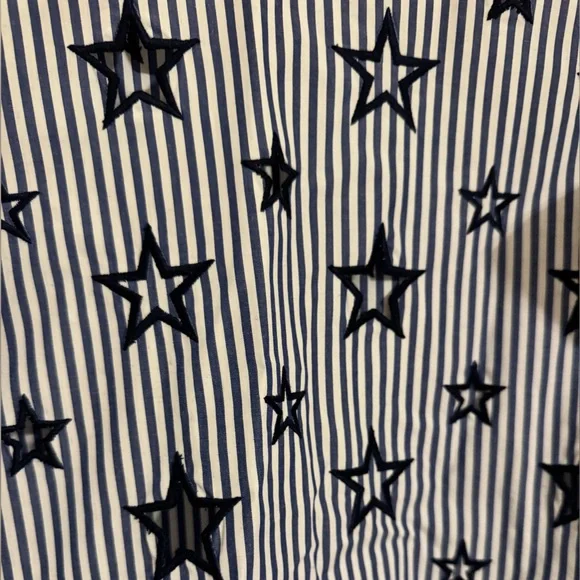 Sandro Navy Star Striped Blouse - Picture 4 of 6